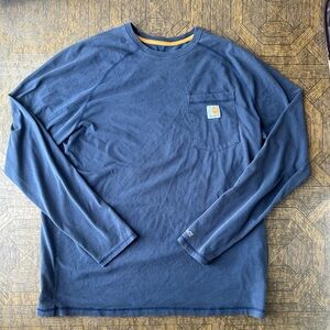 Navy blue carhartt long sleeve